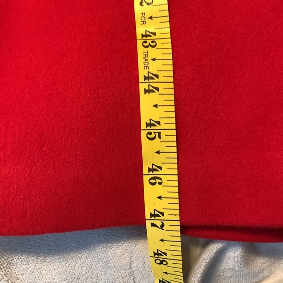 Avoca collection wicklow Ireland red hooded Cloak long wool coat tartan medium - Picture 16 of 16